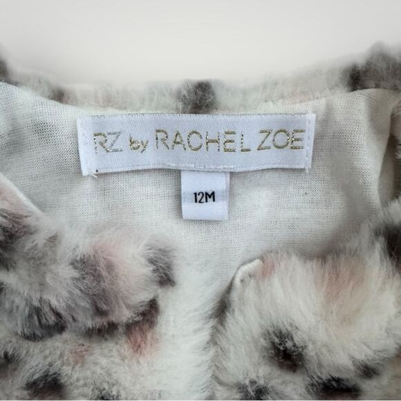 NWOT Rachel Zoe Leopard Print Fur Cape 12 Month Baby Girl - Picture 2 of 4